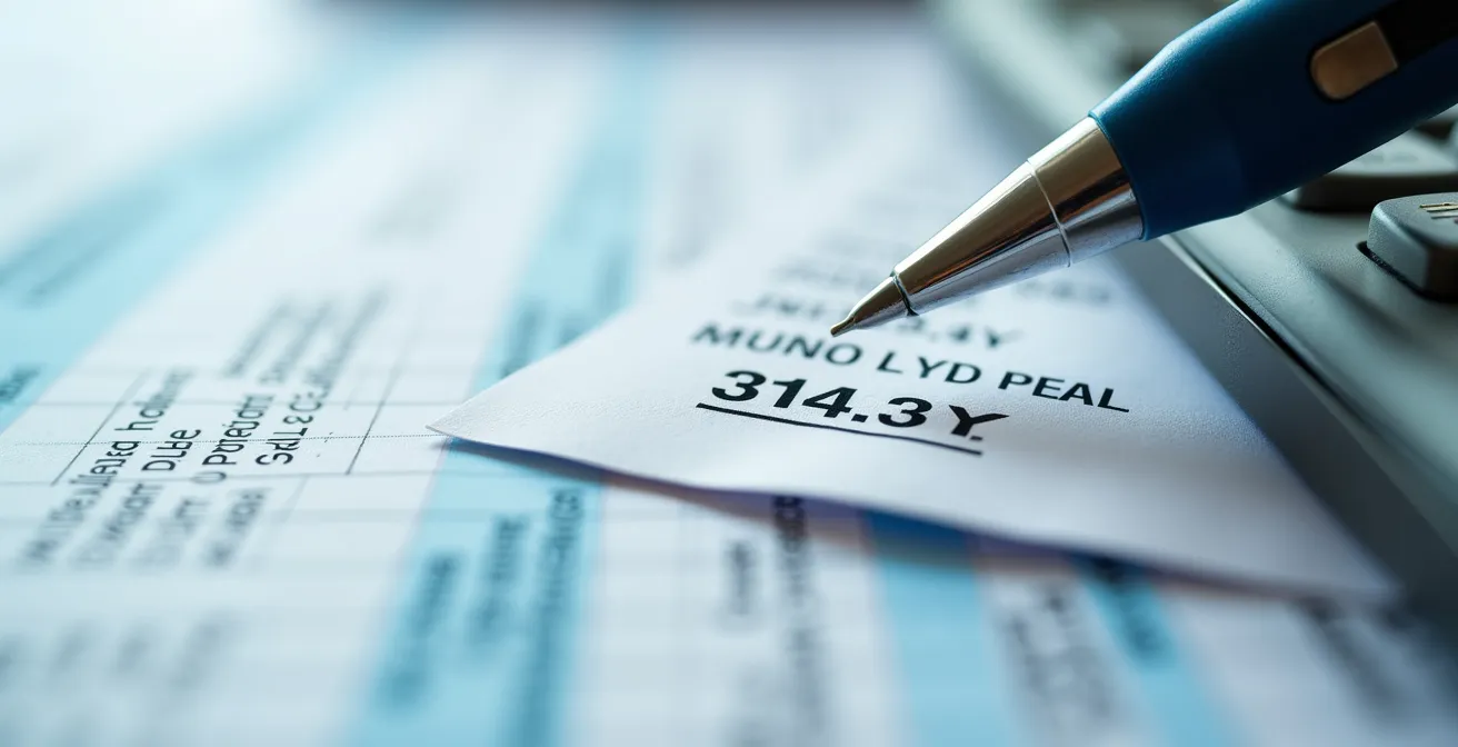 Vue macro détaillée d'un bulletin de paie québécois avec calculatrice et documents financiers