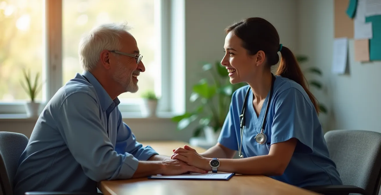 Patient consultant une infirmière praticienne dans un CLSC québécois